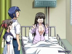 Anime Girl With Big Juicy Melon Boobs In Hospital Bed