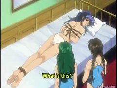 Anime Sweetie Gets Her Asshole Penetrated By Playful Lesbians