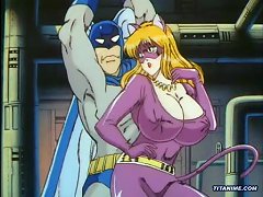 Hentai Batman Puts His Dick In A Chick With Mega Tits